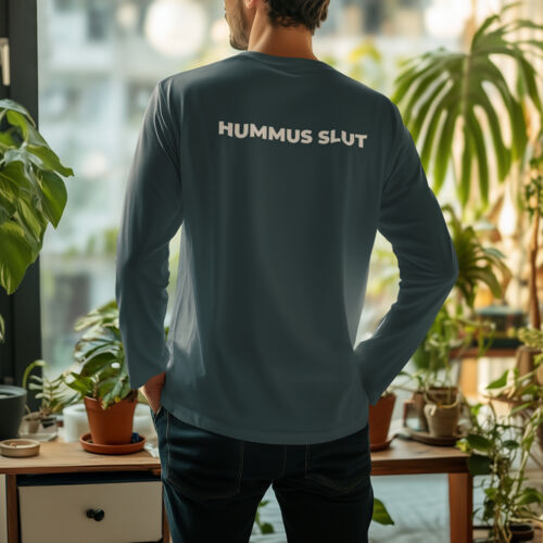 HUMMUS SLUT - Boychik - Triblend Longsleeve T-shirt Thumbnail